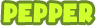 A green banner with the word " poppin ".