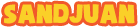 A yellow and orange logo for dj